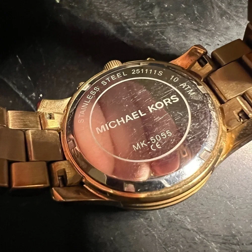 Michael‎ Kors Mid-Size Runway MK5055 Wrist Watch for Women, gold